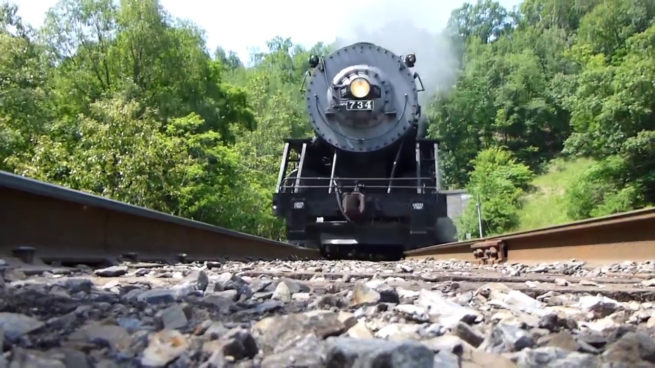 Steam Engine Locomotive Train Exiting Tunnel on Great Allegheny Passage