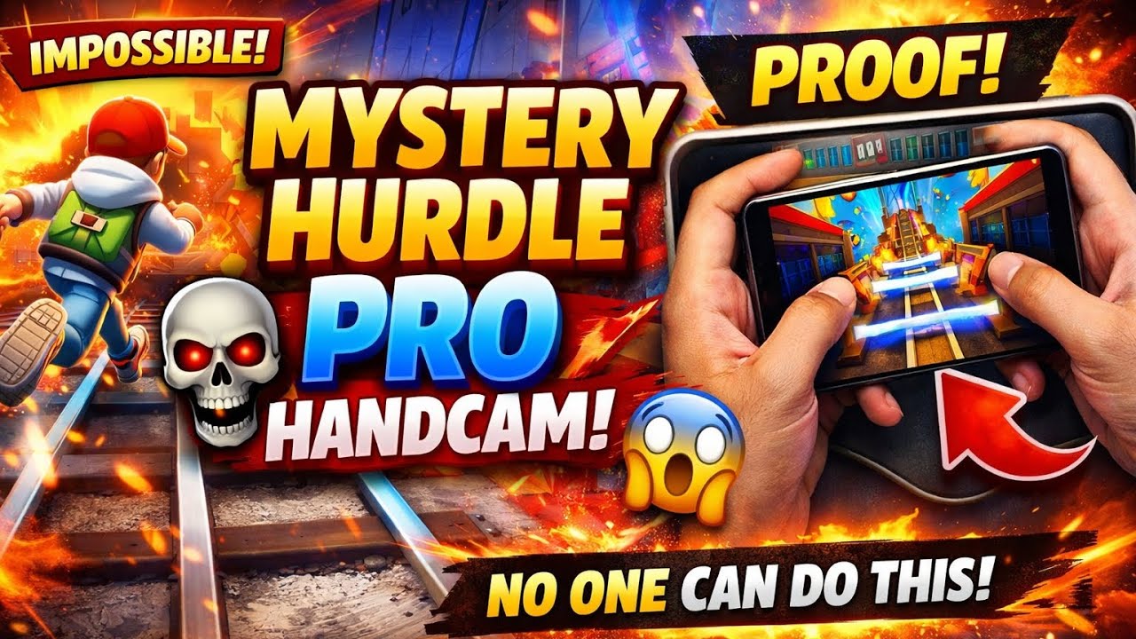 🚀 Mystery Hurdle Challenge Accepted! 😈 Pro Handcam Gameplay