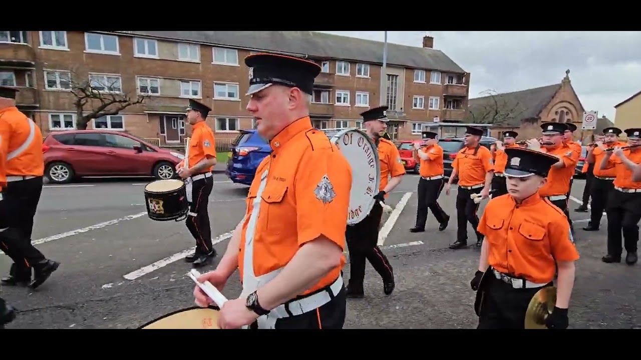 Prince of Orange flute band -  David Law memorial parade 25thMarch 2023 (Full video in 4K)