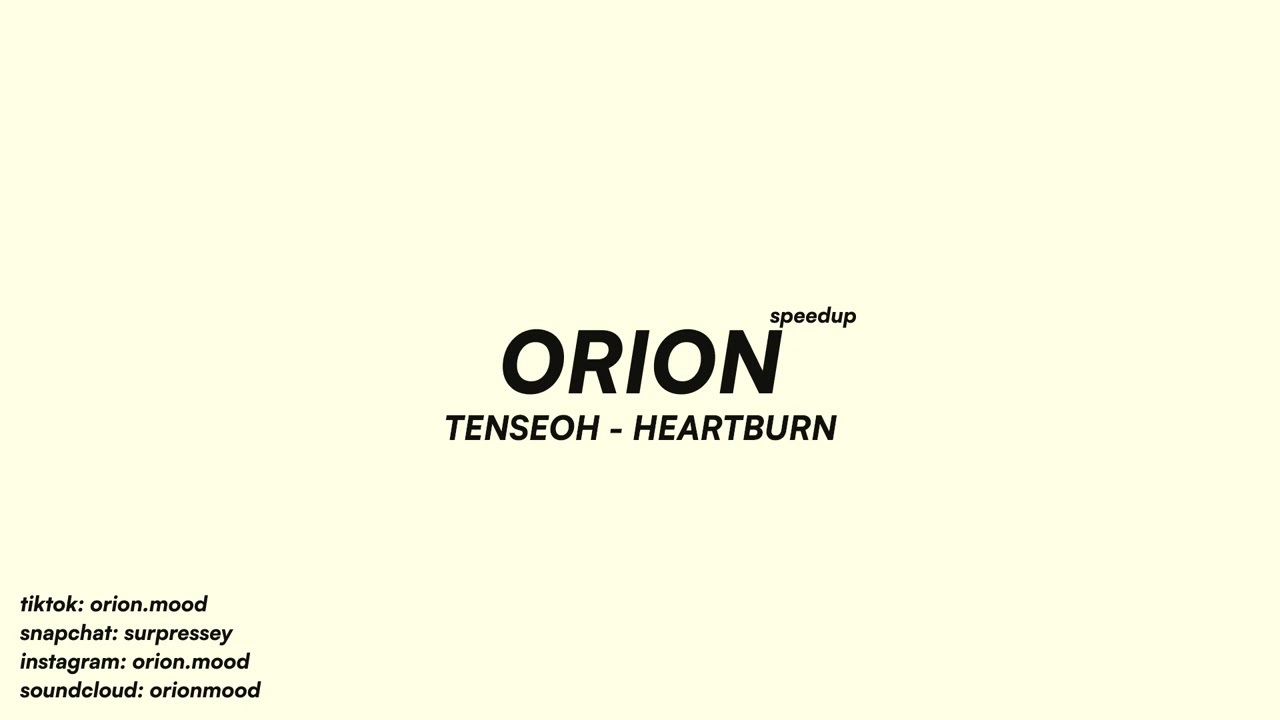 Tenseoh - Heartburn (speedup + reverb)