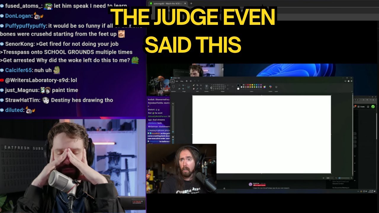 Destiny Reacts to Asmongold's Mental Gymnastics While Responding to Destiny Clips