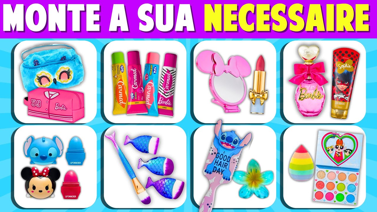 🎀 MONTE SUA NECESSAIRE 💄✨ Jogo das escolhas | Lolo Quiz