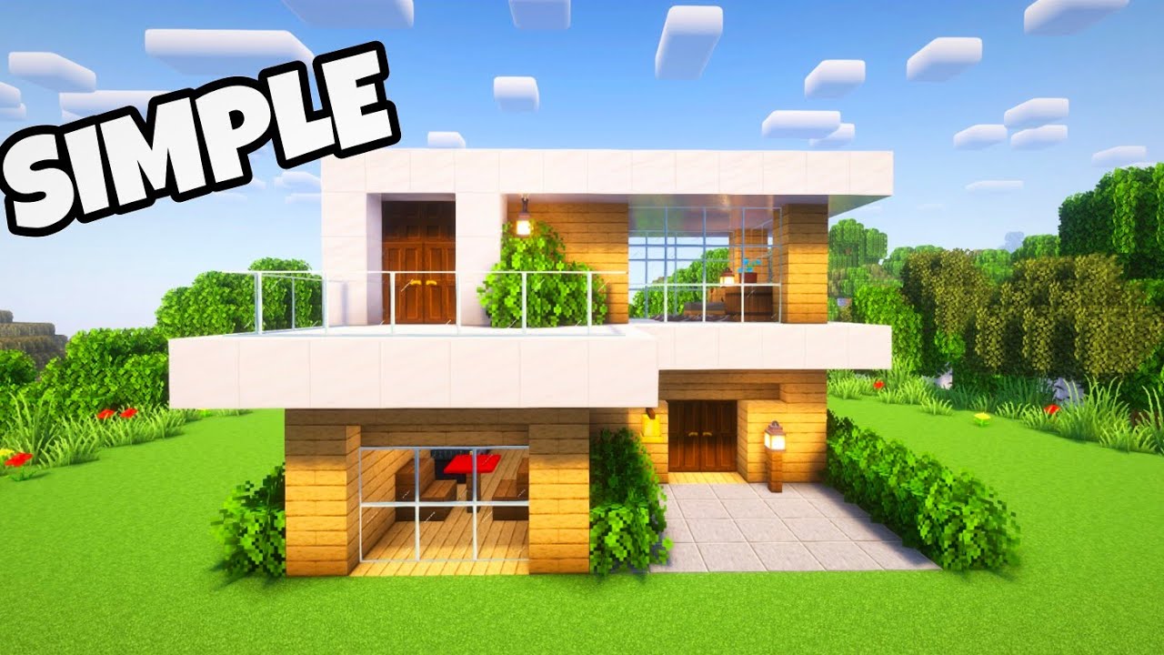 Minecraft: How to make Simple Modern House