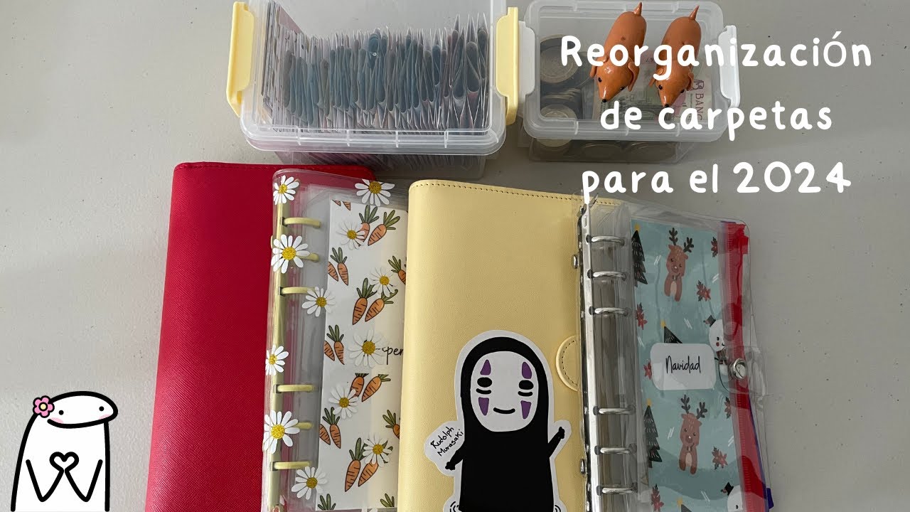 Organización de carpetas para el 2024✨|| Sistema de Sobres💌