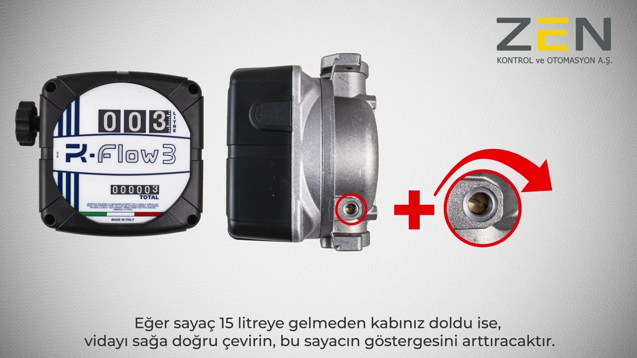 Mekanik Göstergeli Motorin Sayaçları İçin Kalibrasyon Ayarı