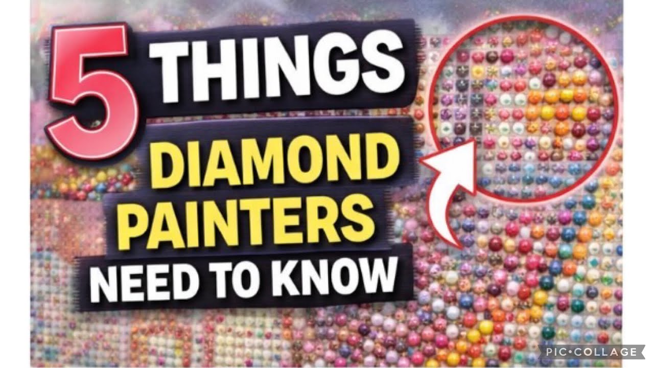 5 things you NEED to know before diving into diamond painting-#diamondart #beginners 