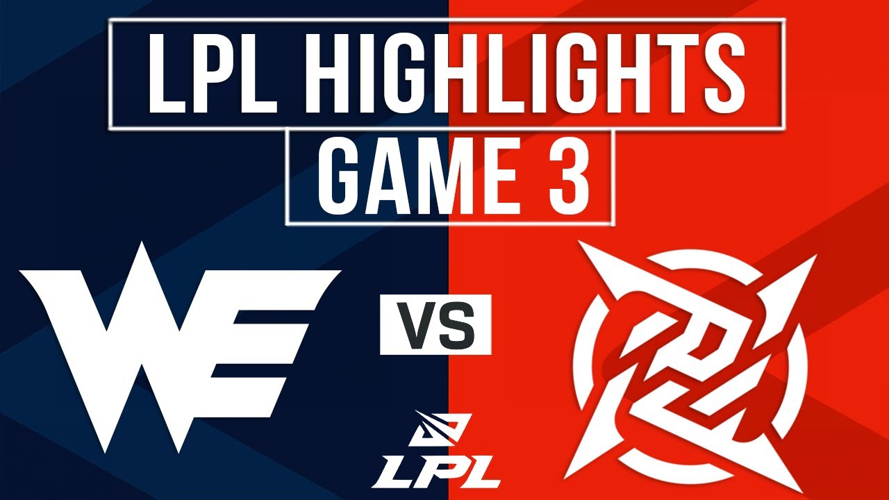 WE vs NIP Highlights Game 3 | LPL 2026 Split 1 | Team WE vs Ninjas in Pyjamas