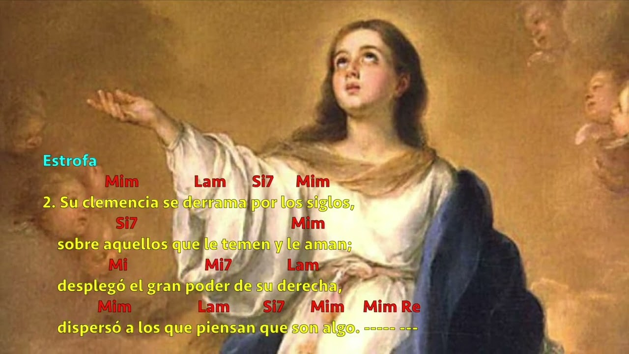 CANTO DE MARÍA (LA MAGNIFICA)(Alejandro Mejía) LETRA Y TONOS - CANTOS CATÓLICOS - VIRGEN MARÍA
