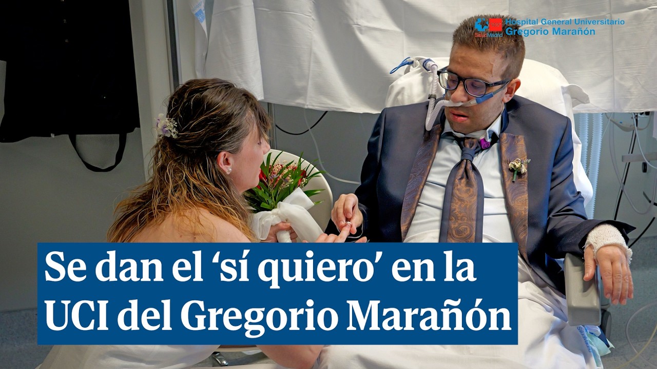 El amor por delante del cáncer: una pareja se da el 'sí quiero' en la UCI del Gregorio Marañón