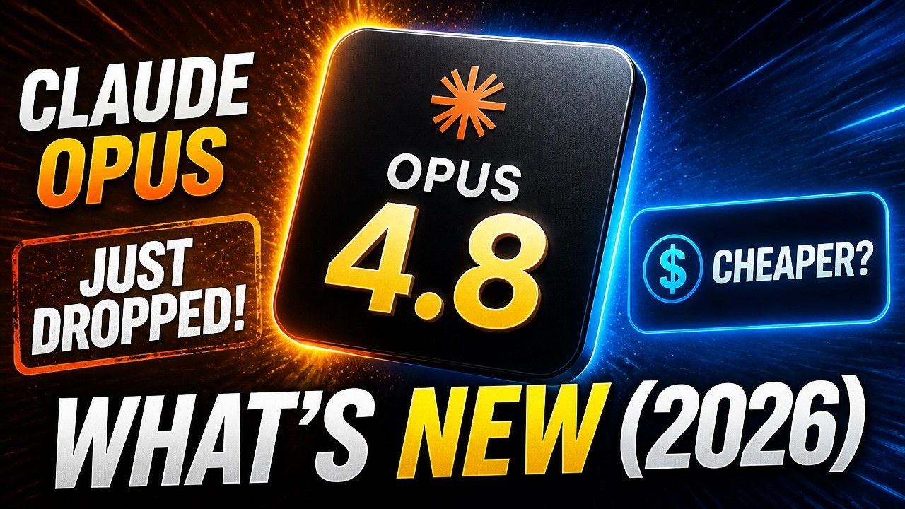 Claude Opus 4.8 Just Dropped: What's New - Cheaper?  (2026)