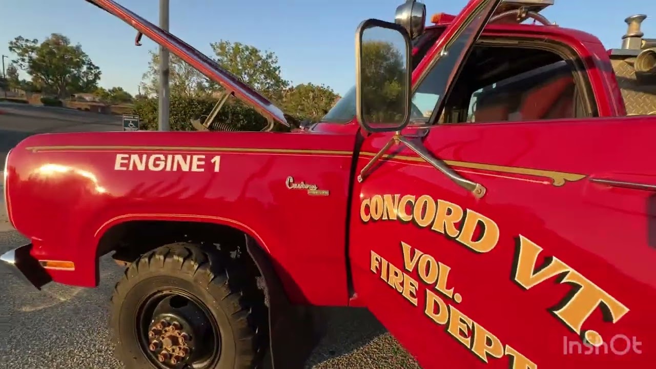 1977 pierce dodge power wagon fire truck mini pumper brush truck for sale rare to see