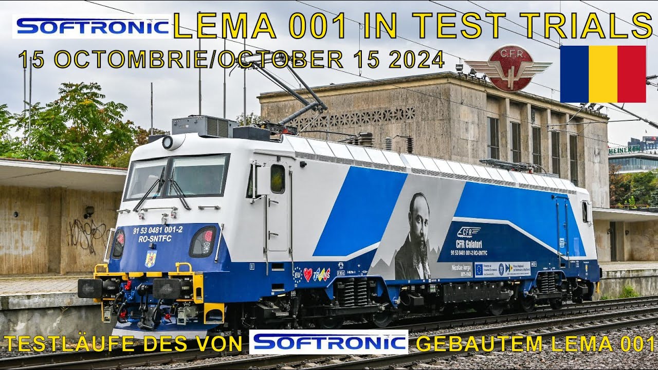 LEMA 001 în probe de parcurs/Softronic-built LEMA 001 in Test Runs[15 octombrie/October 15th 2024]