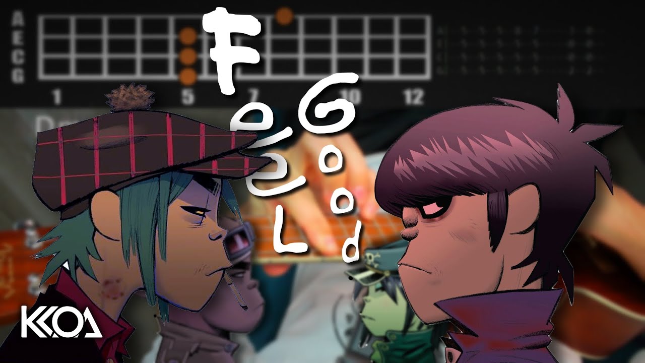Gorillaz FEEL GOOD INC Ukulele Tutorial [V2]