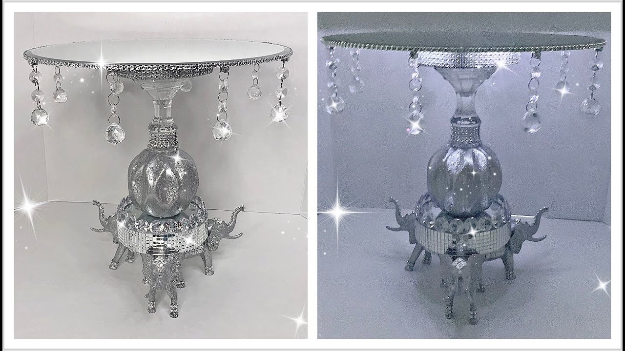 DIY Dollar Tree Glam Centerpiece | DIY Dollar Tree Glam Tray/Candle Holder
