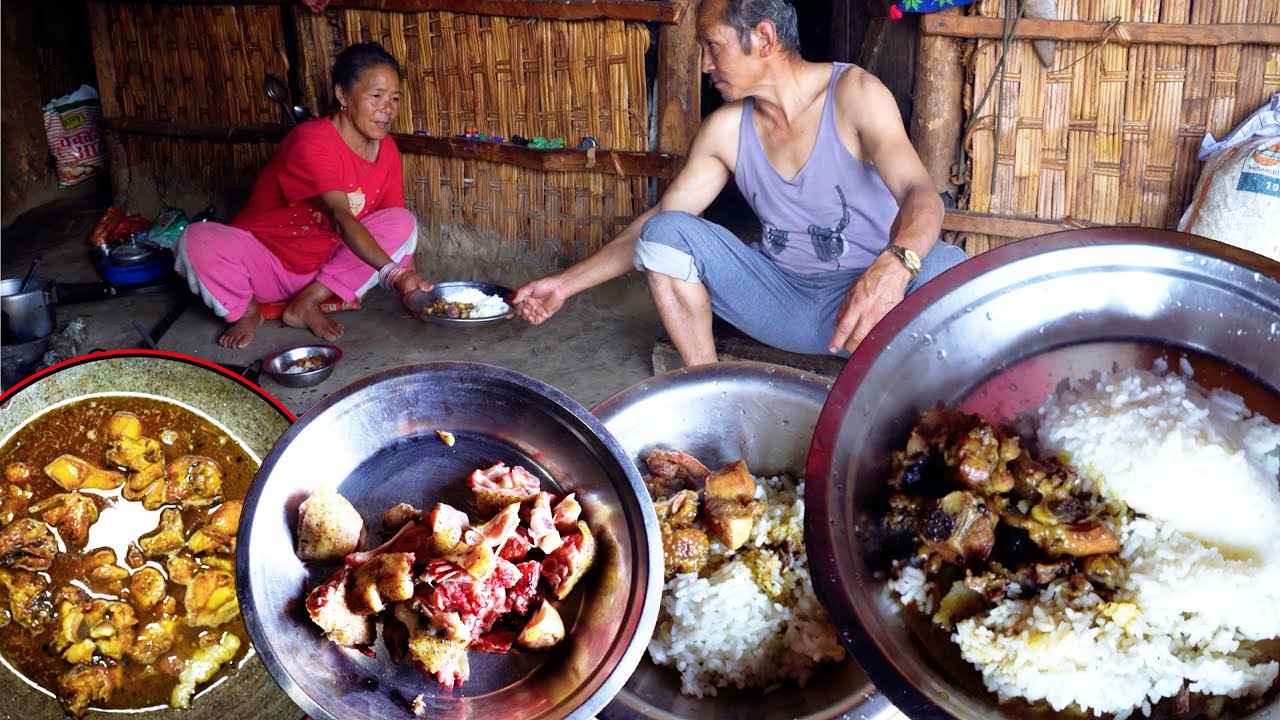 jungle family has chicken curry and rice @junglefamilycooking