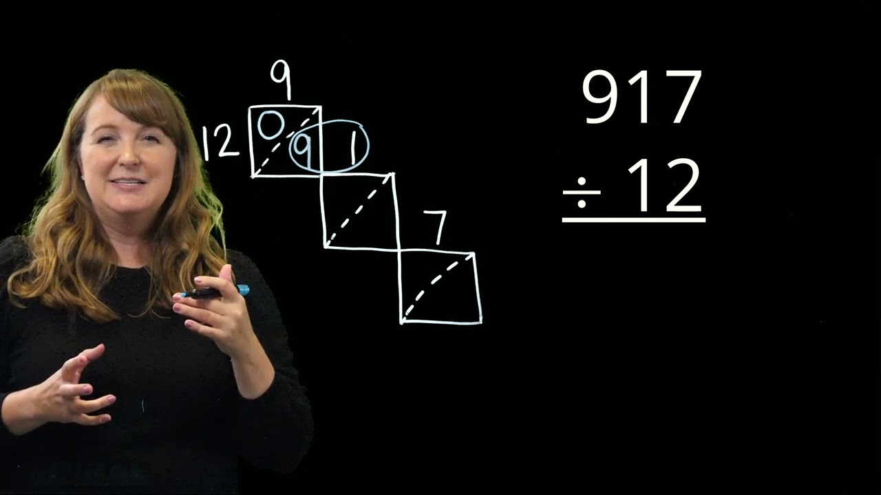 SPIRAL Division of Whole Numbers: Lattice Method