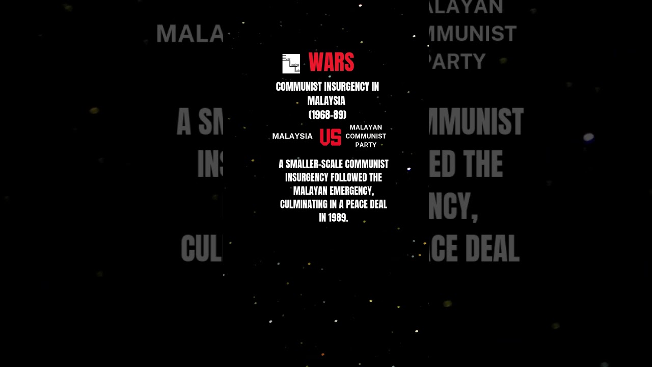 Communist Insurgency in Malaysia (1968-89): Wars #history #militaryhistory