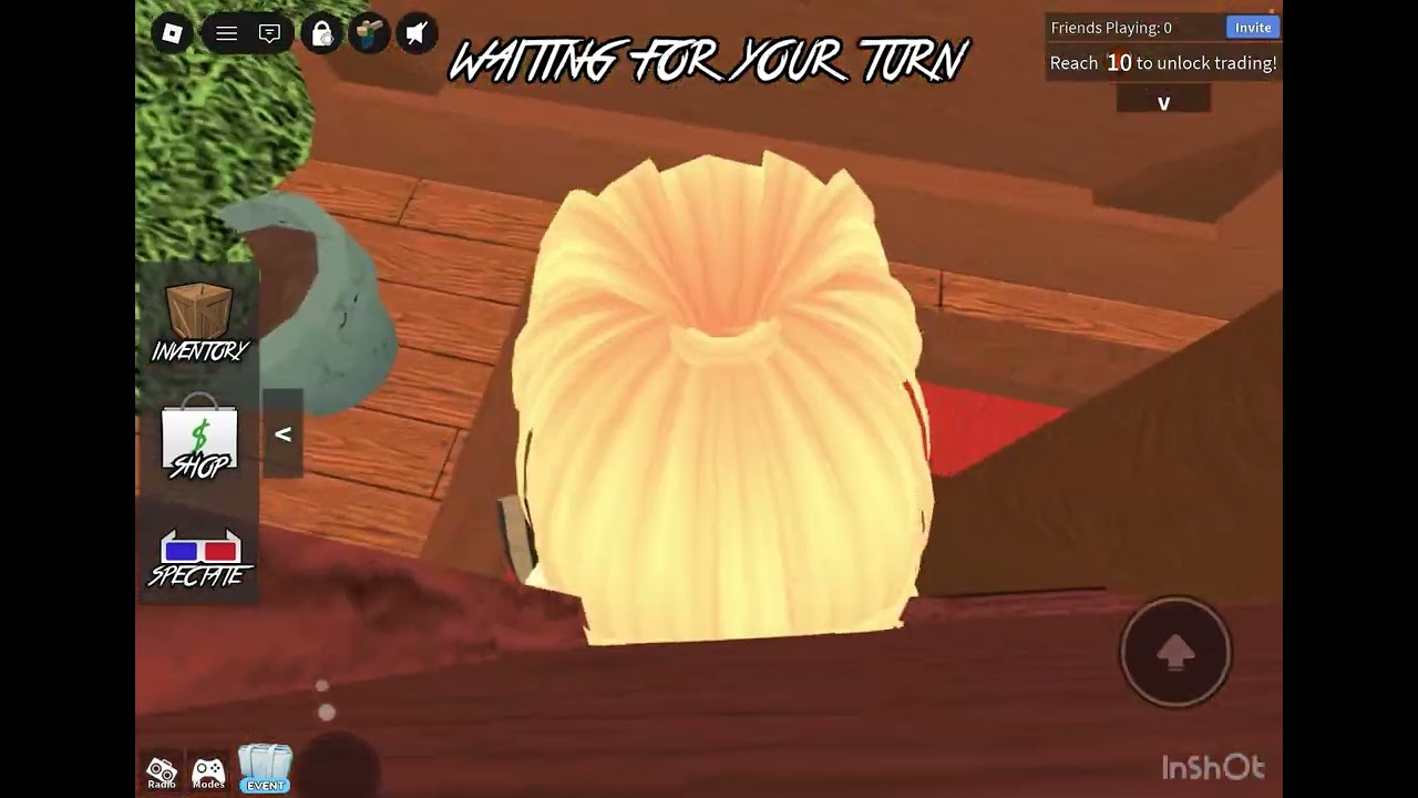 Playing mm2 in Roblox