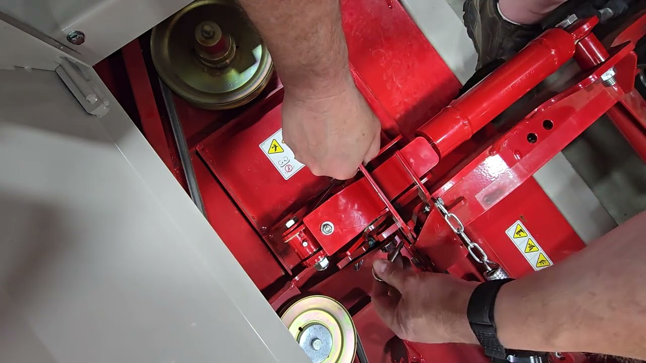 Ventrac hydraulic flip up for finish mower install problems