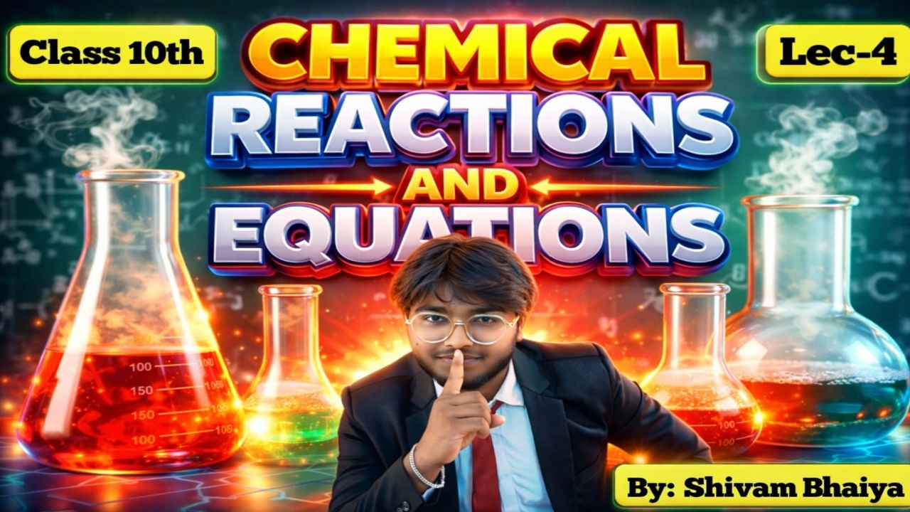 Chemical Reactions and Equations in 25 Minutes🔥| Class 10th | Rapid Revision | Maddy Bhaiya