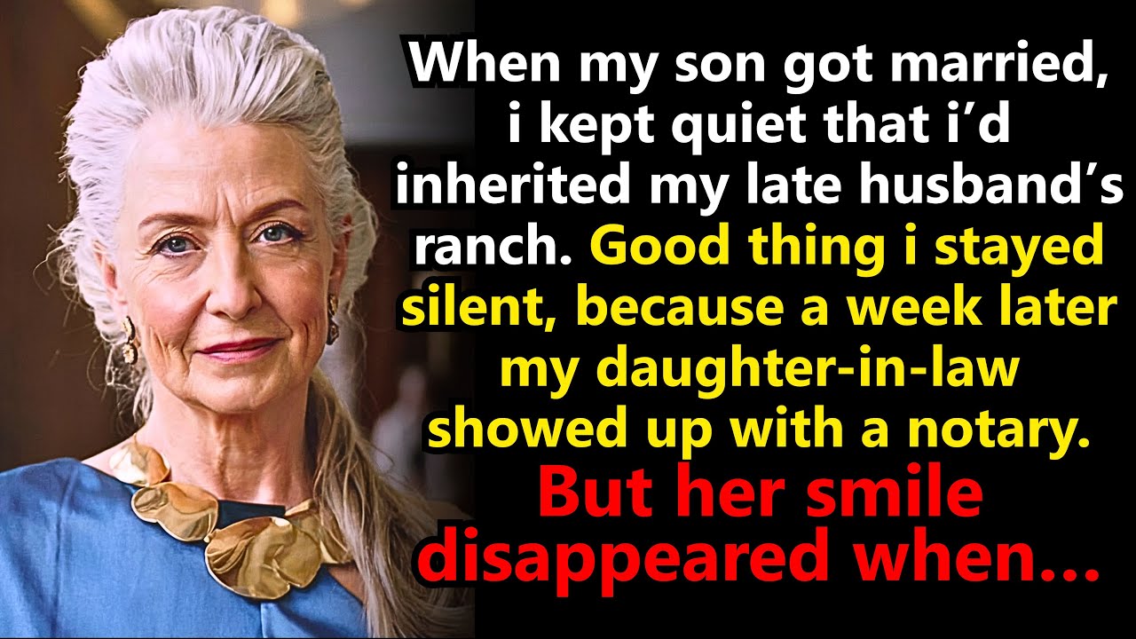 When My Son Married, I Didn’t Mention I Inherited My Husband’s Ranch — Thank God I Didn’t…