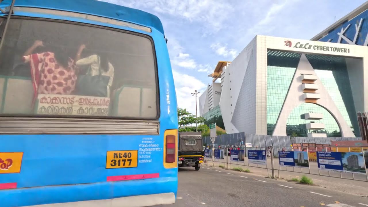 Kochi Driving Tour 🇮🇳 | InfoPark to SmartCity | Lulu Twin Tower Area | 4K 60 FPS