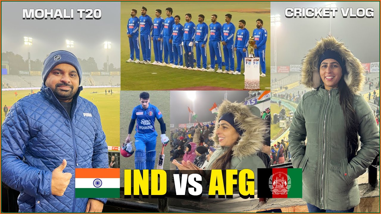 🏏Cricket Vlog | IND vs AFG | First T20 Mohali | 11 JAN 2024