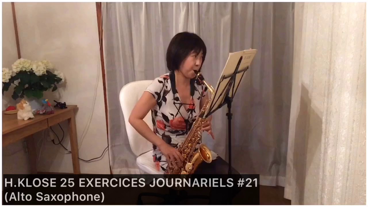 H.KLOSE 25 EXERCICES #21【Alto Saxophone】クローゼ25の日課練習アルトサックス編
