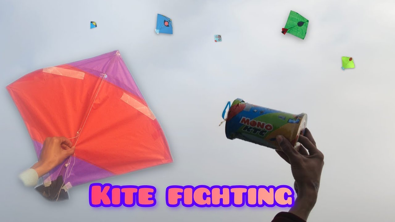 Patang Fighting Video with Mono kite Manjha | Kite | kite flying #kite #kiteflying#patang #trending 