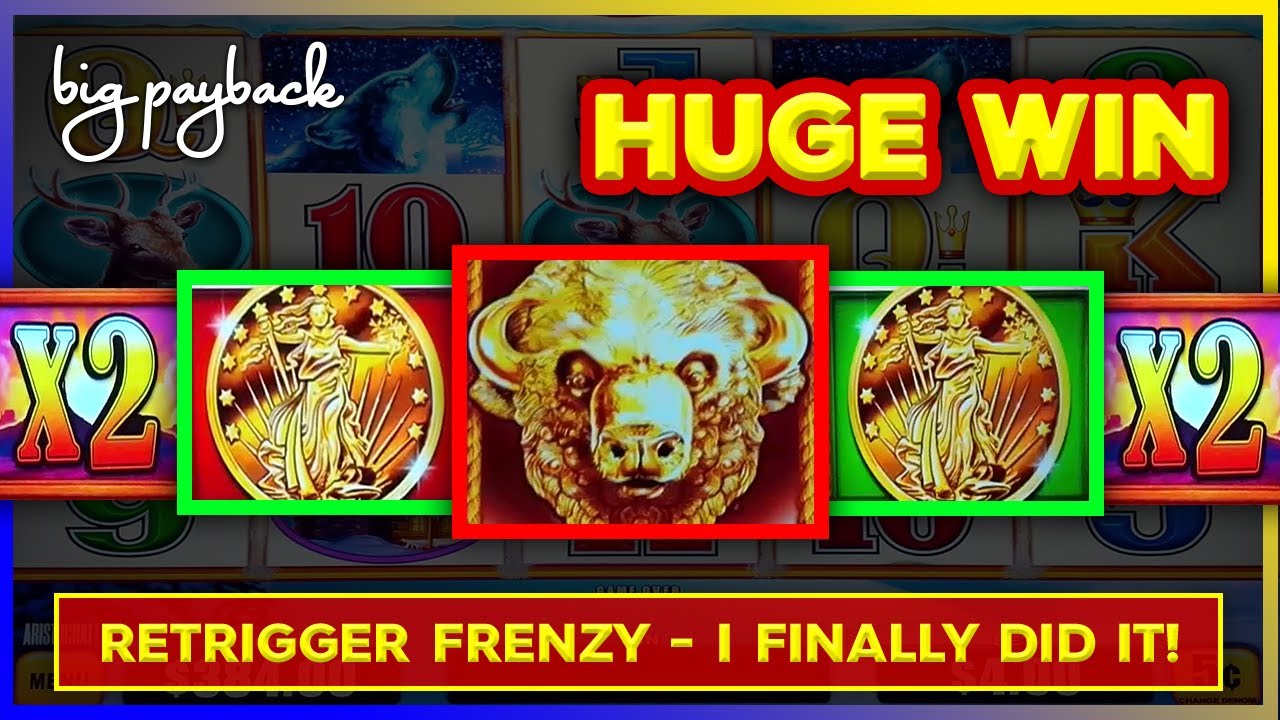 HUGE WIN! Buffalo Triple Power Slot - AWESOME!