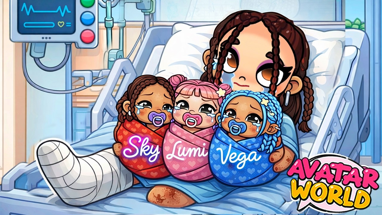 SKY УДОЧЕРИЛИ .. НО 😞💔 Луми Вега в ДЕТСКОМ ДОМЕ 🩵 🩷  РУТИНА МАЛЫШЕЙ Orphan Galxe Story Avatar World