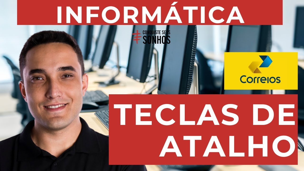 TECLAS DE ATALHO - INFORMÁTICA - CARTEIRO 2024 - CORREIOS - IBFC