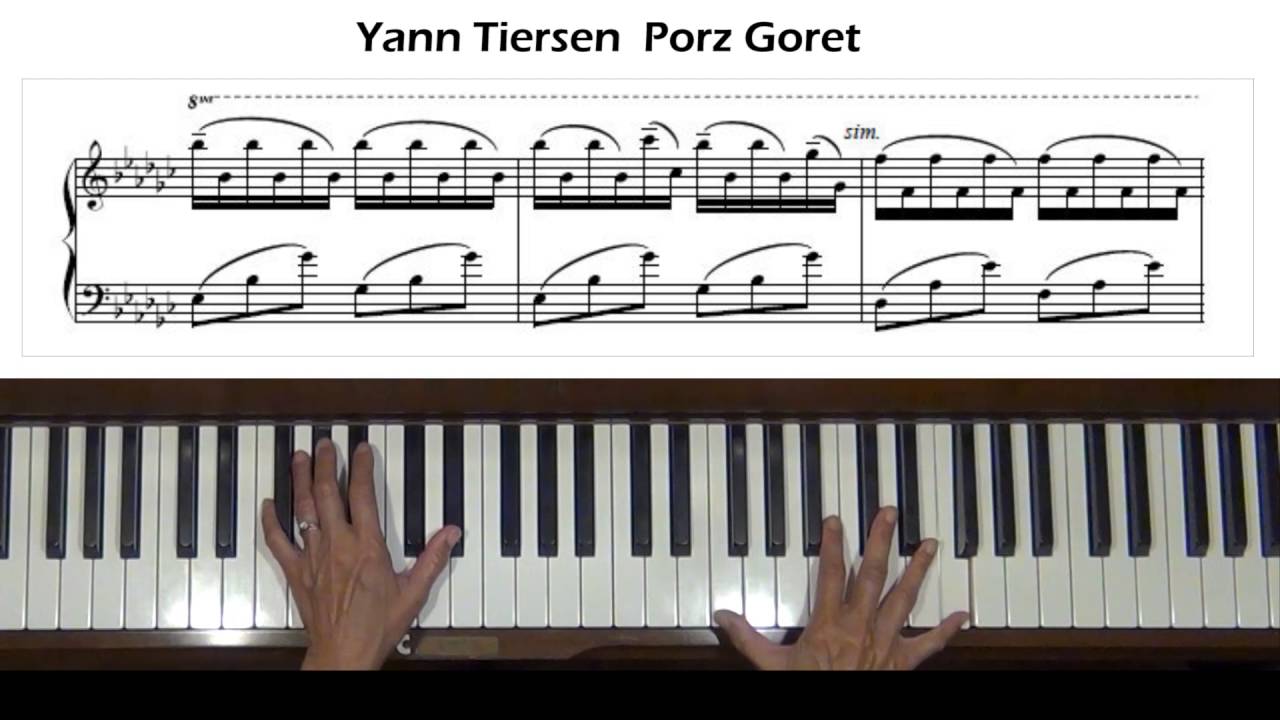 Yann Tiersen Porz Goret Piano Tutorial