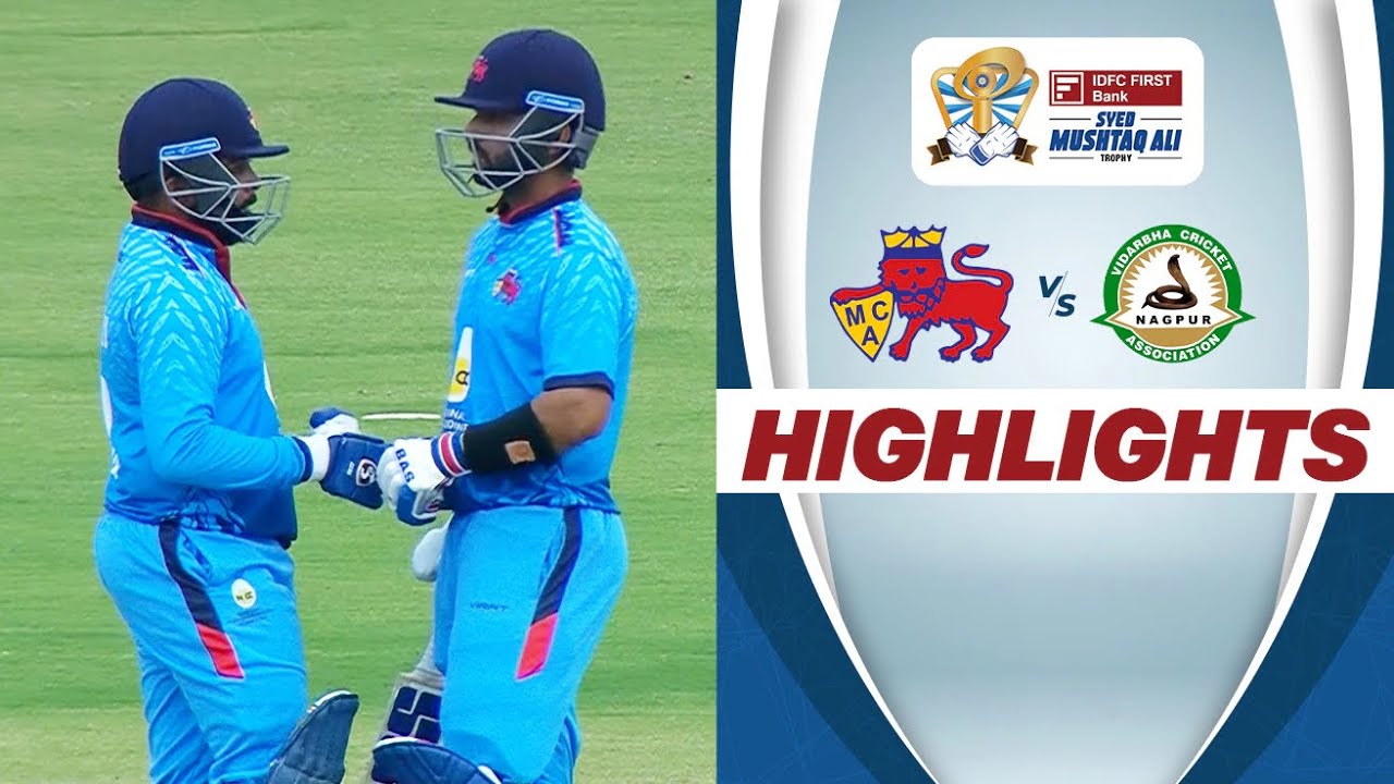 SMAT 2024. MUMBAI VS VIDARBHA Match Highlights! Syed Mushtaq Ali Trophy 2024