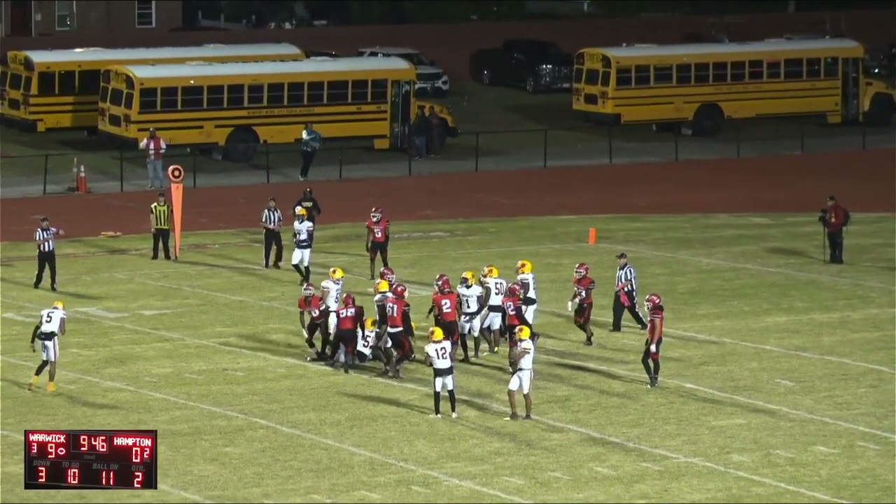 Warwick vs Hampton Football 🏈 10-20-23