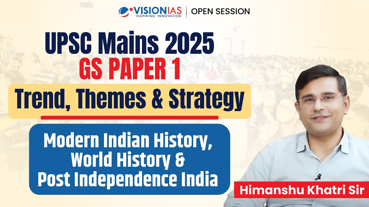UPSC Mains 2025 - History & Post Independence India (GS Paper 1): Trend, Themes & Strategy