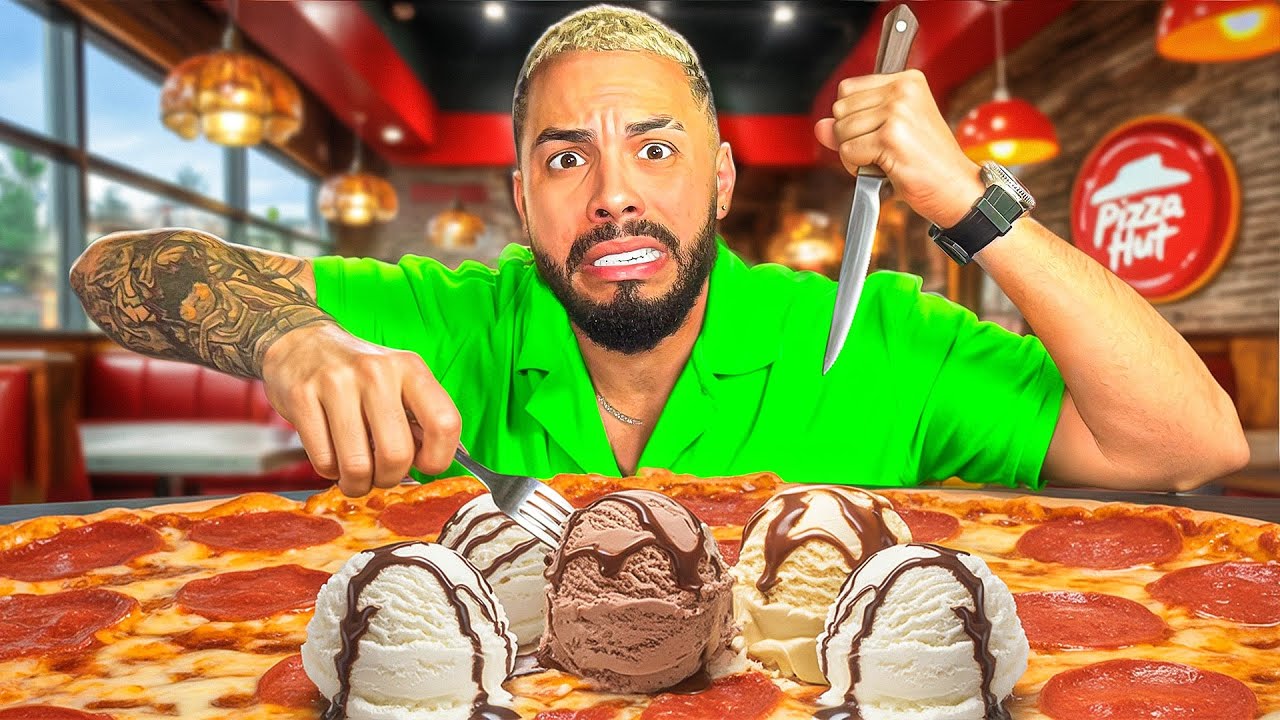 Sobreviví 24 Horas Comiendo Solo Pizzas Extrañas