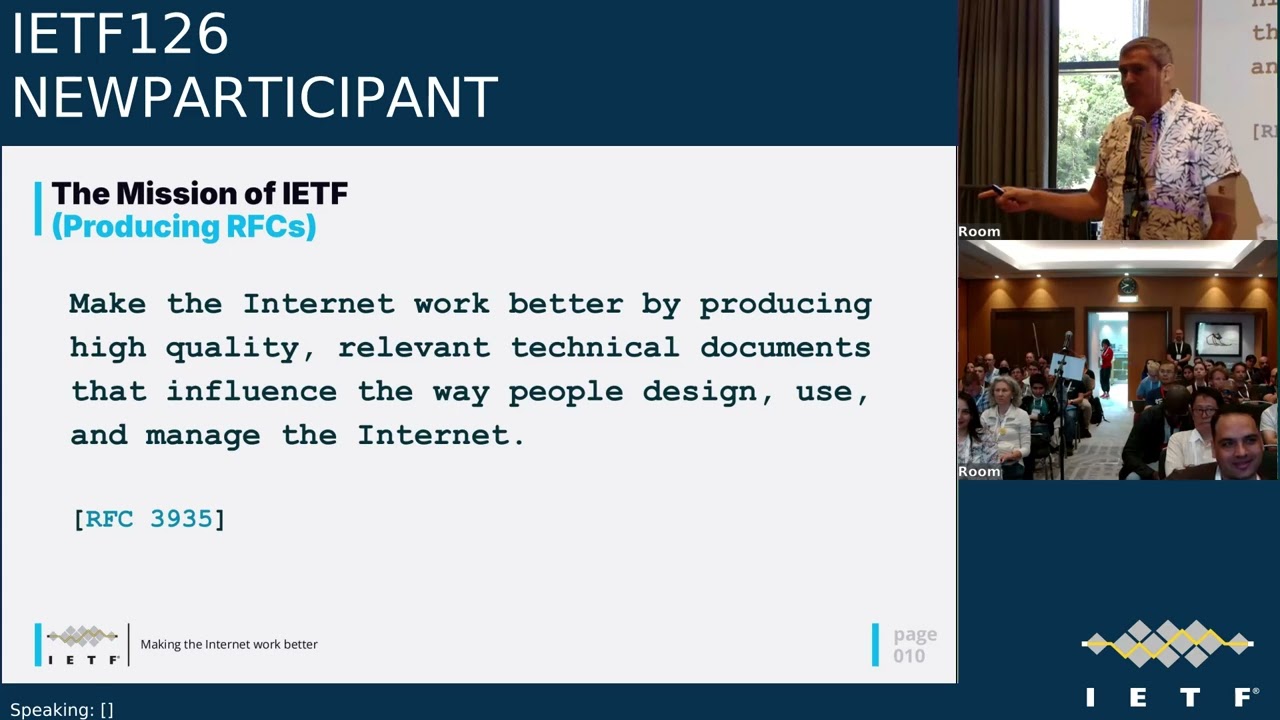 IETF 126: New Participant Program (NEWPARTICIPANT) 2026-07-19 07:30