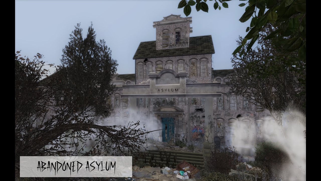 THE BIGGEST BUILD I EVER MADE ?! | Sims 4 | HAUNTED ABANDONED ASYLUM | Tour (no cc links)