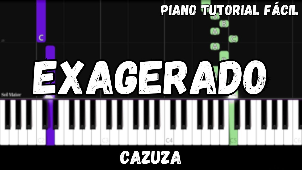 Cazuza - Exagerado (Piano Tutorial Fácil)