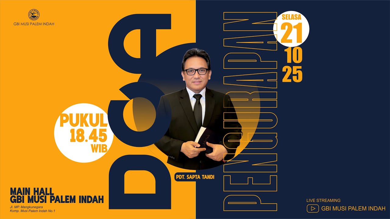 Doa Pengurapan : Selasa 21 Oktober 2025 (Kisah Lea : Kasih Allah yang Melampaui Penolakan)