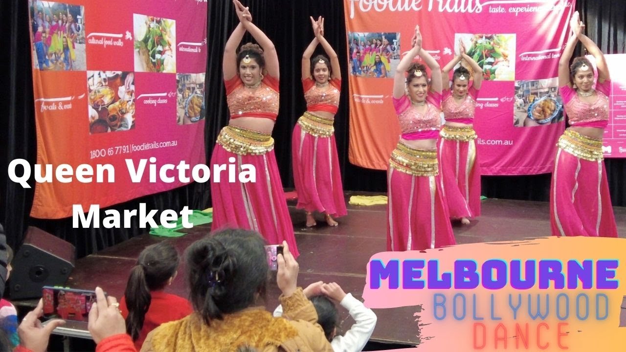 【4K】 Melbourne Queen Victoria Market| Bollywood Dance & Workshop Australia#bollywood #indianfestival