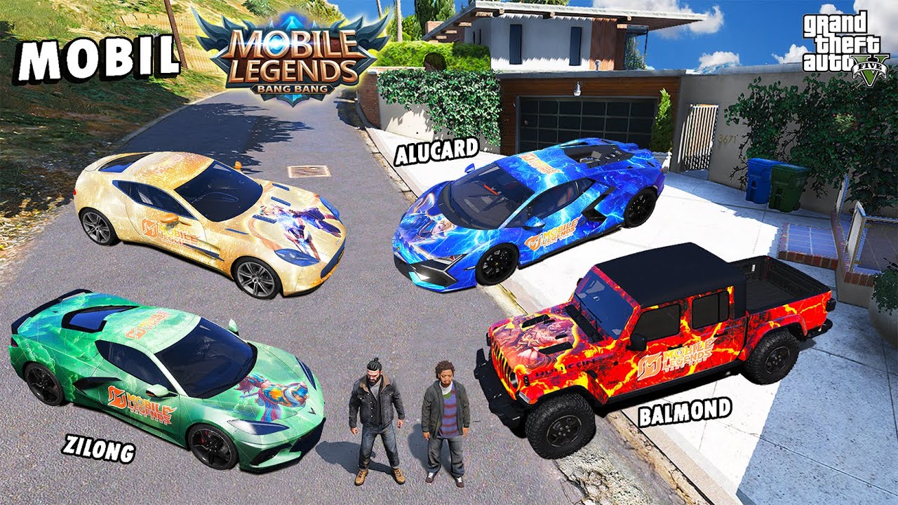 MANTAP !! Aku Berhasil Koleksi Semua Mobil MOBILE LEGENDS MLBB di GTA 5 !!
