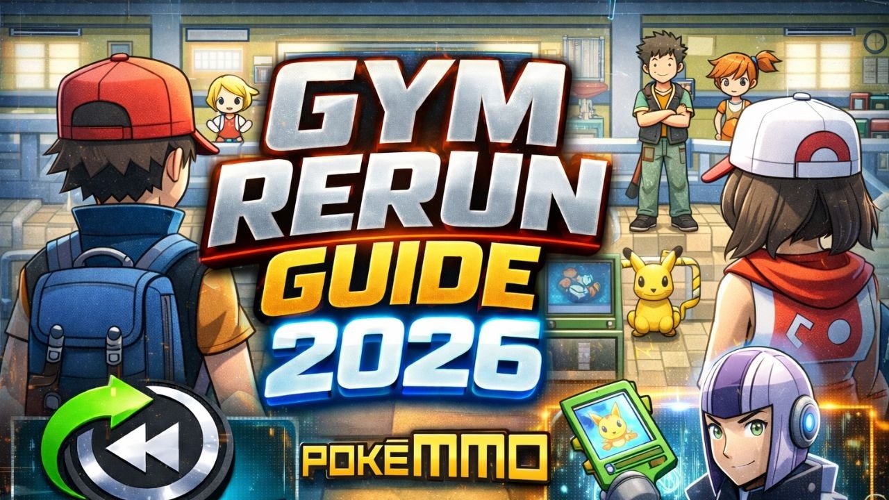 UPDATED 2026 PokeMMO Gym Rerun Guide (Best Money Method)