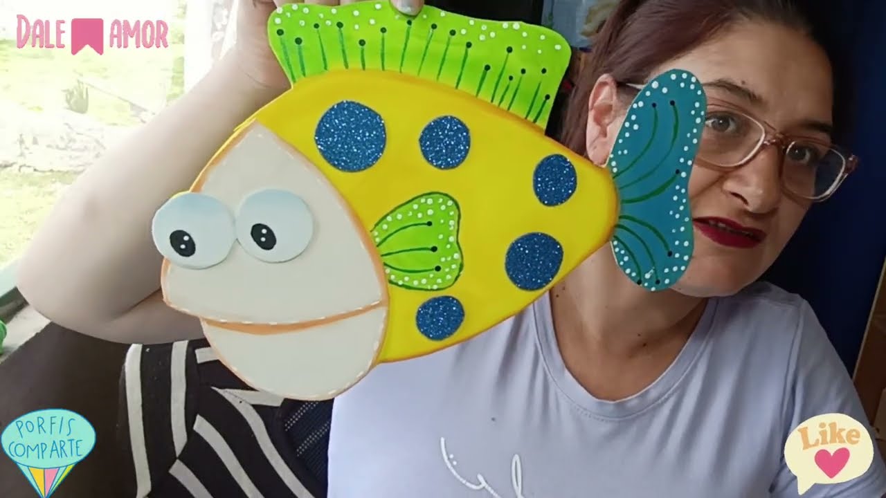 Cómo hacer un aplique pescadito 