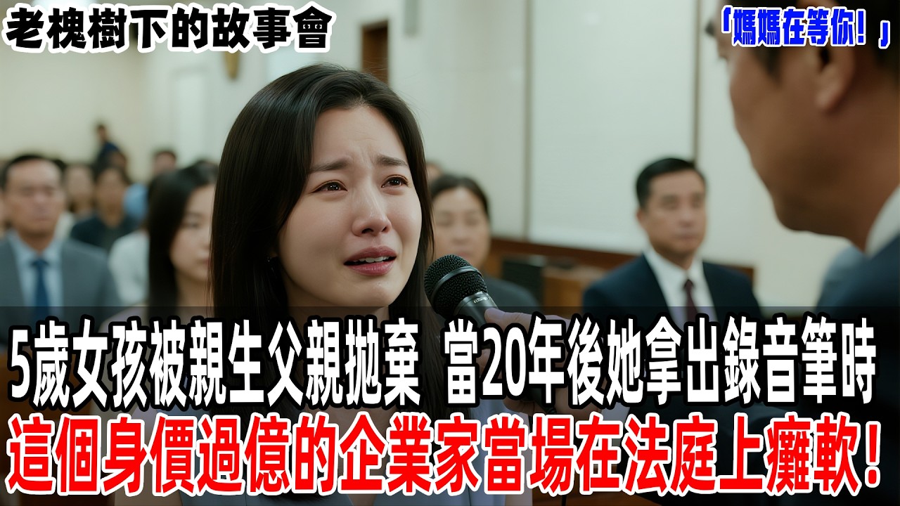 「媽媽在等你！」5歲女孩被親生父親拋棄深山，當20年後她拿出錄音筆時，這個身價過億的企業家當場在法庭上癱軟！【老槐樹下的故事會】#情感故事 #老年生活 #人生感悟 # #故事分享 #故事#原創#爽文