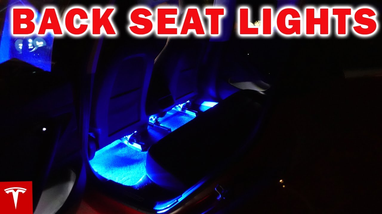 Tesla Model 3/Y - Back Seat Lighting Accessory Upgrade (Installation & Review 2021)