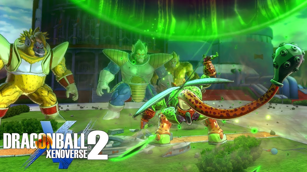 Battle of the Giants - Cell Max VS 3 Great Apes! Dragon Ball Xenoverse 2