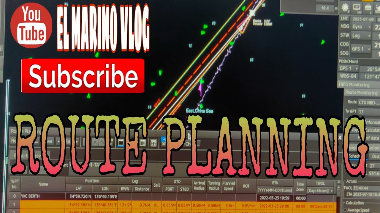 ROUTE PLANNING JRC ECDIS 9201 TUTORIAL