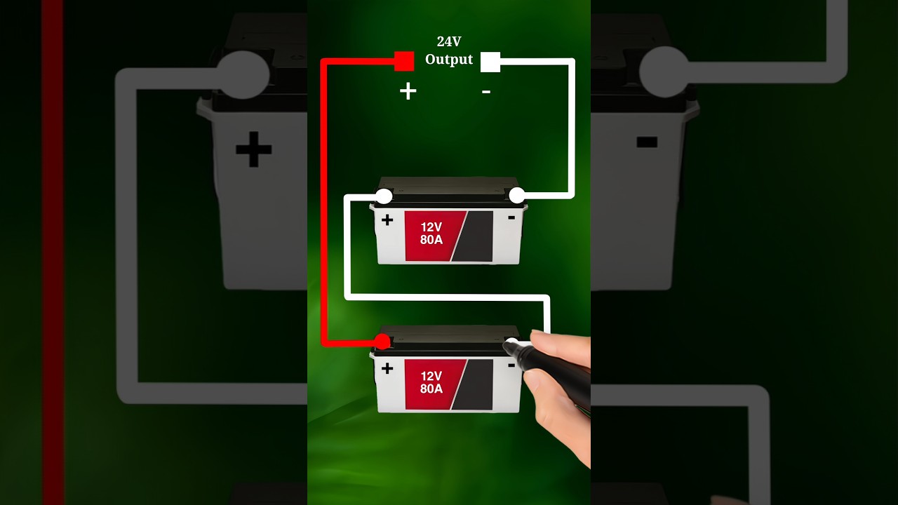 How to Build a 24V Battery Pack from Two 12V Batteries